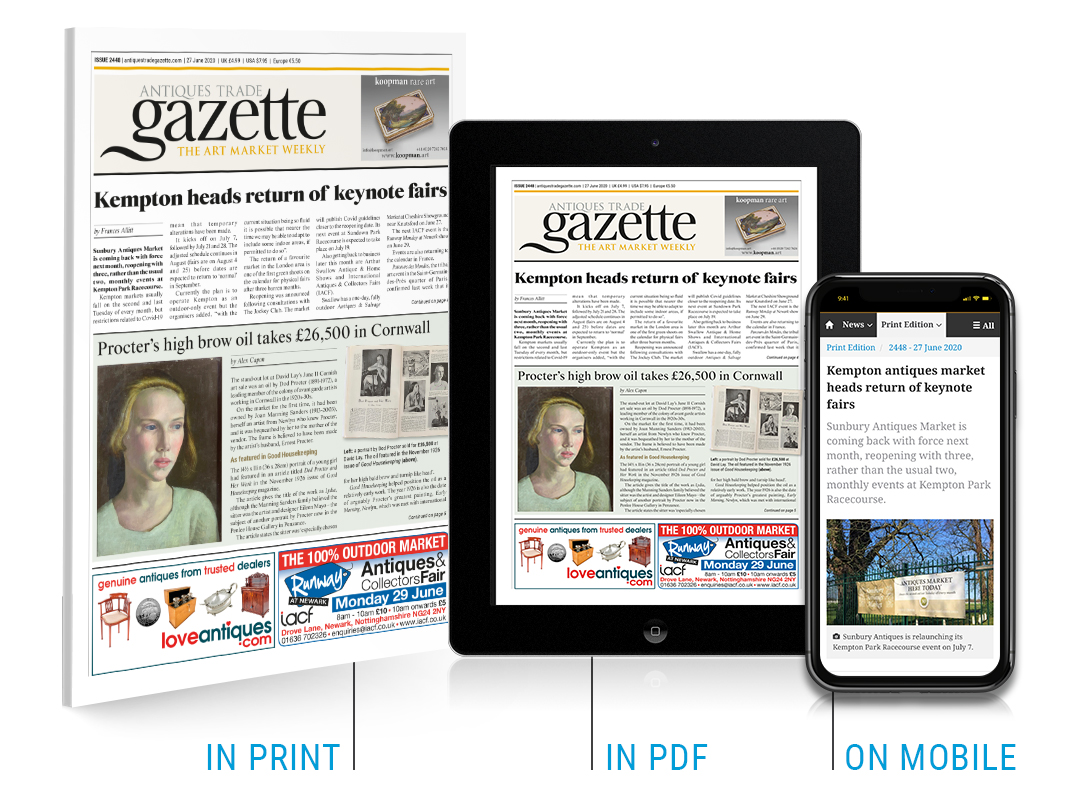 Latest issue of Antiques Trade Gazette available on your desktop, tablet or smartphone