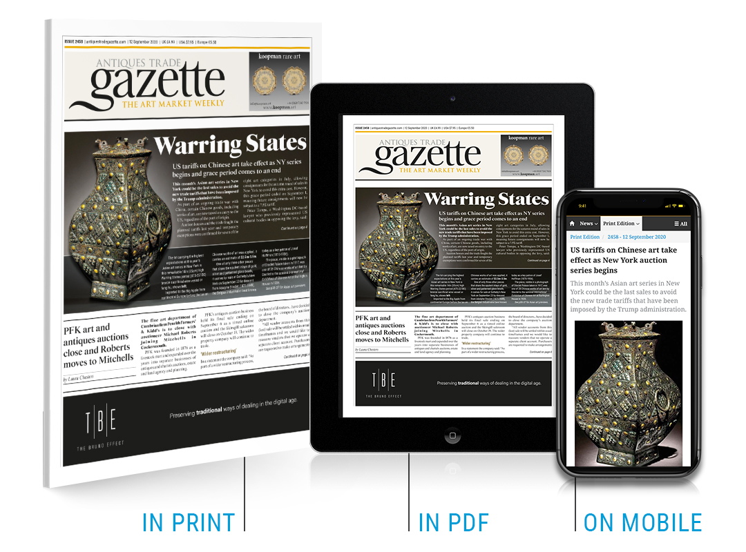 Latest issue of Antiques Trade Gazette available on your desktop, tablet or smartphone