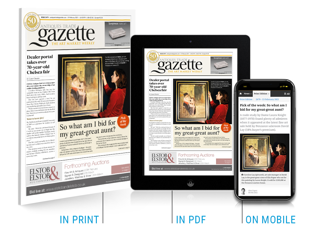 Latest issue of Antiques Trade Gazette available on your desktop, tablet or smartphone
