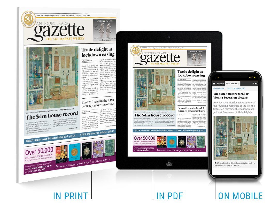 Latest issue of Antiques Trade Gazette available on your desktop, tablet or smartphone