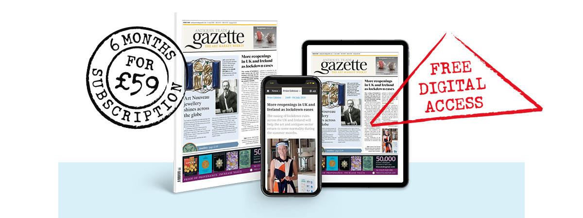 Antiques Trade Gazette available on your desktop, tablet or smartphone