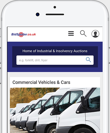 bidspotter.co.uk on mobile