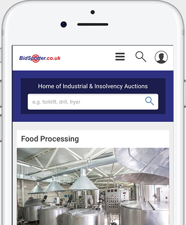 bidspotter.co.uk on mobile