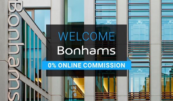 Welcome Bonhams – 0% Online Commission